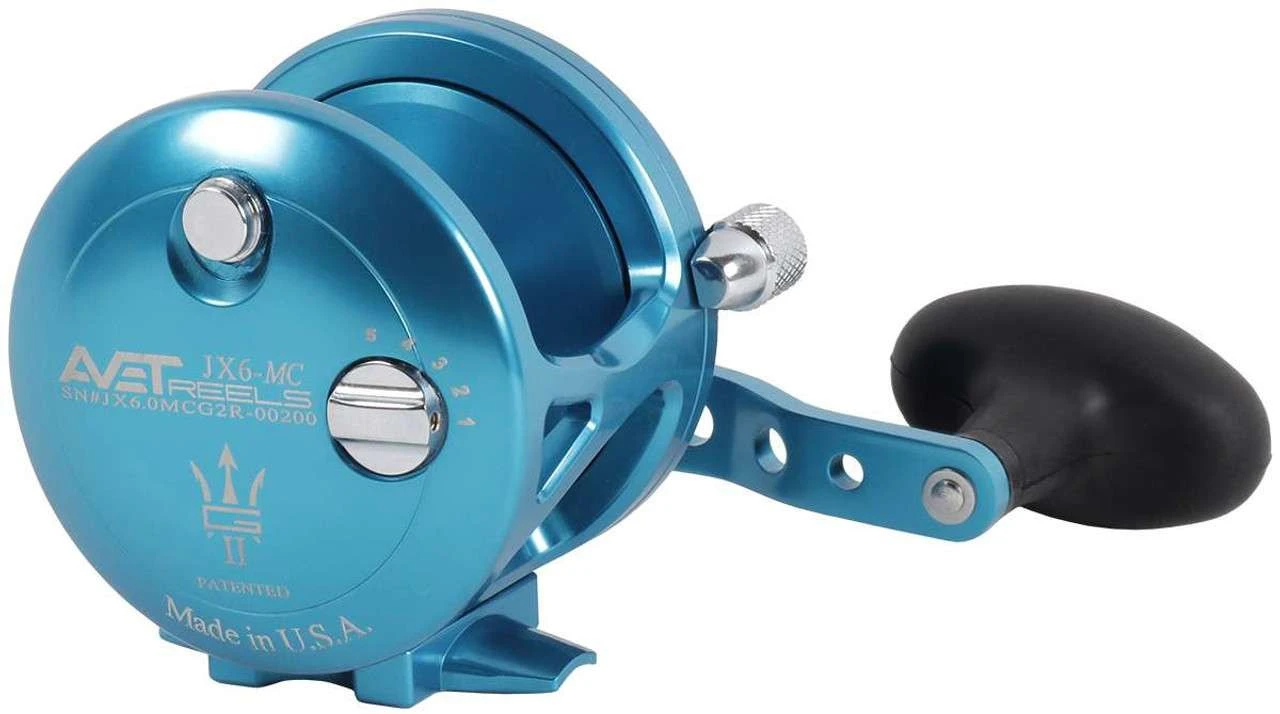 Avet JX 6.0 G2 MC 1 Speed Reel - Blue (No Glide Plate) 6 Avet JX 6.0 G2 MC 1 Speed Reel - Blue (No Glide Plate) - Image 4