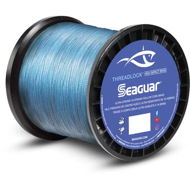 Seaguar Threadlock Hollow Core Braid 600yds Blue 3 Seaguar Threadlock Hollow Core Braid 600yds Blue